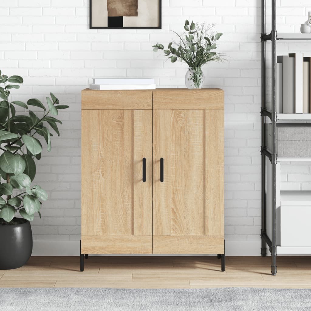 Buffet chêne sonoma 69,5x34x90 cm bois d'ingénierie - XIOS
