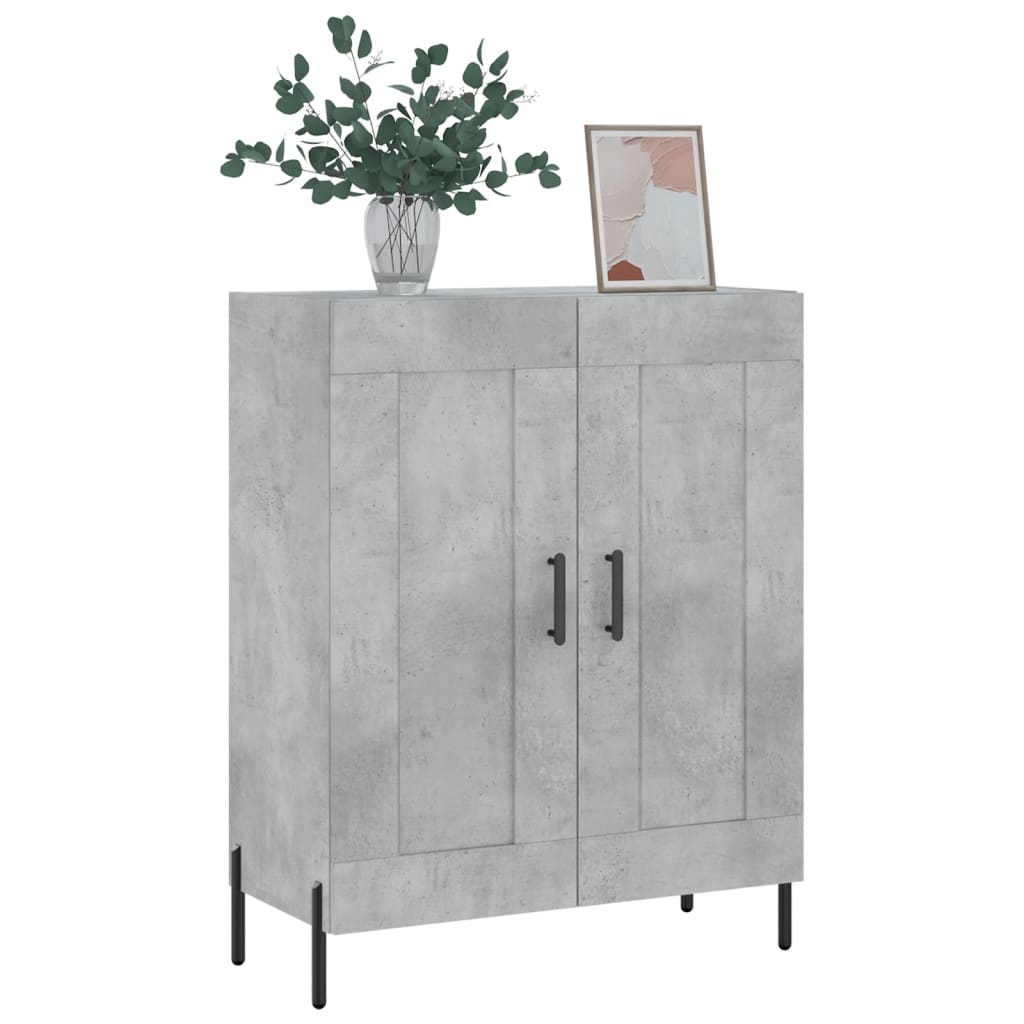 Buffet gris béton 69,5x34x90 cm bois d'ingénierie - XIOS