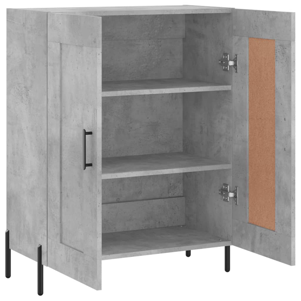 Buffet gris béton 69,5x34x90 cm bois d'ingénierie - XIOS