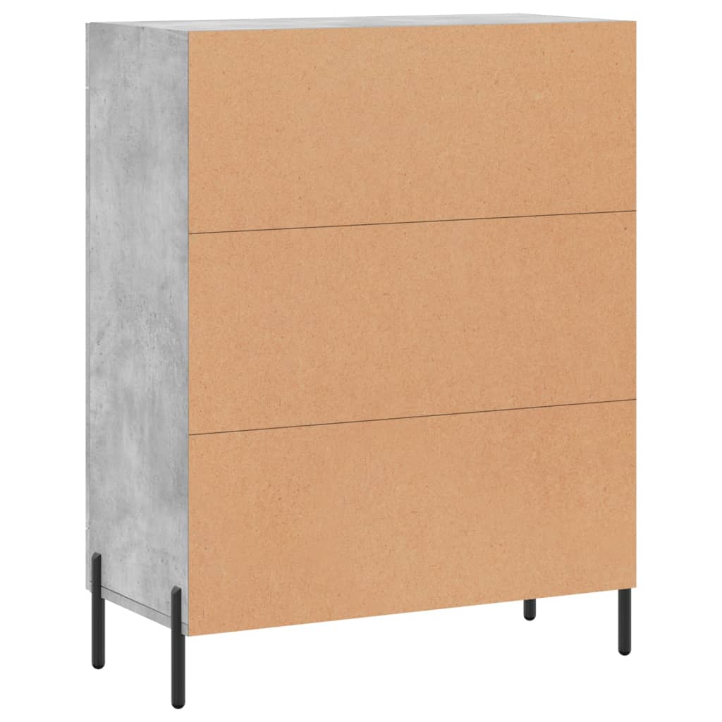 Buffet gris béton 69,5x34x90 cm bois d'ingénierie - XIOS