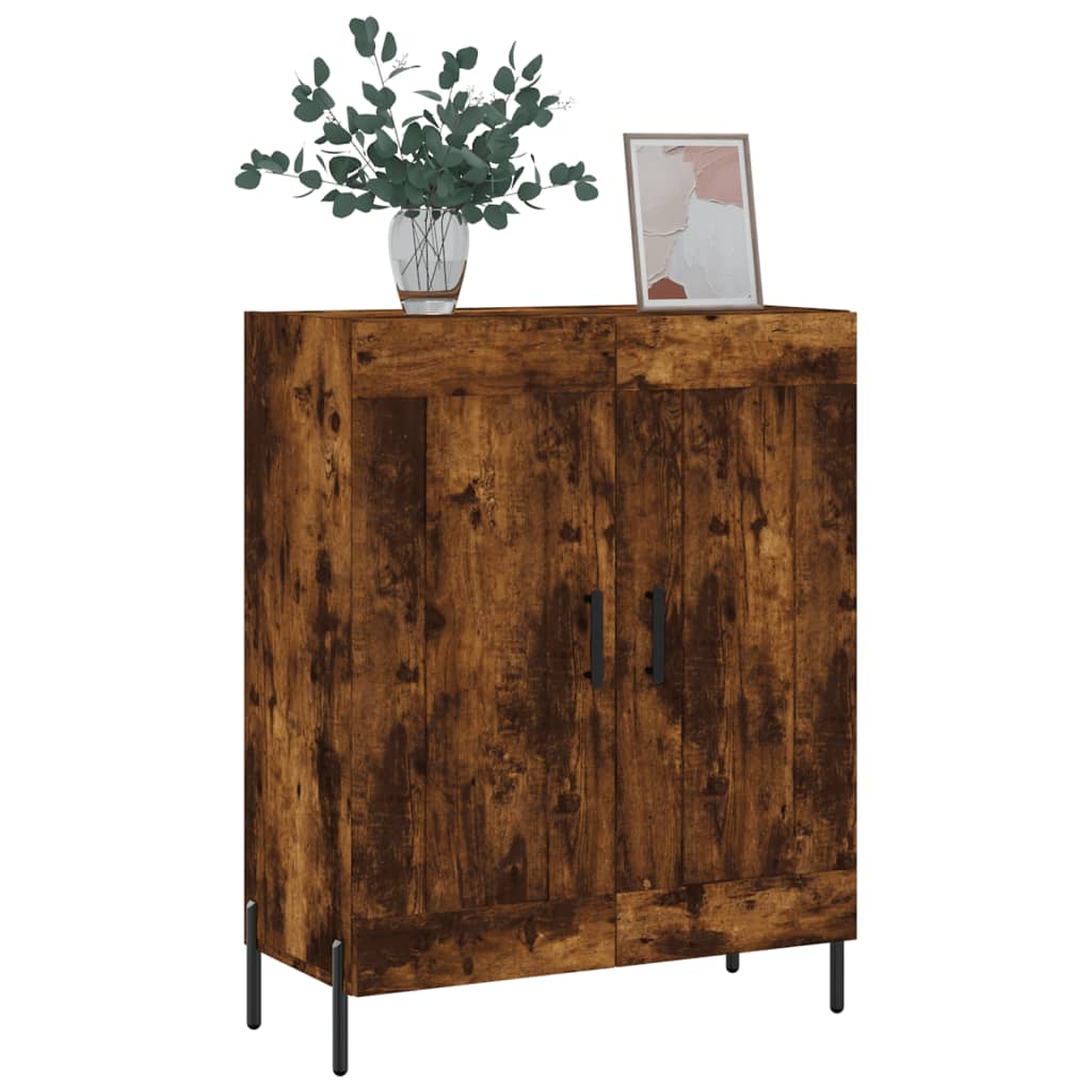 Buffet chêne fumé 69,5x34x90 cm bois d'ingénierie - XIOS