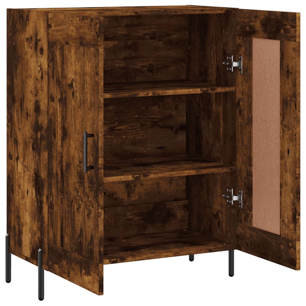 Buffet chêne fumé 69,5x34x90 cm bois d'ingénierie - XIOS