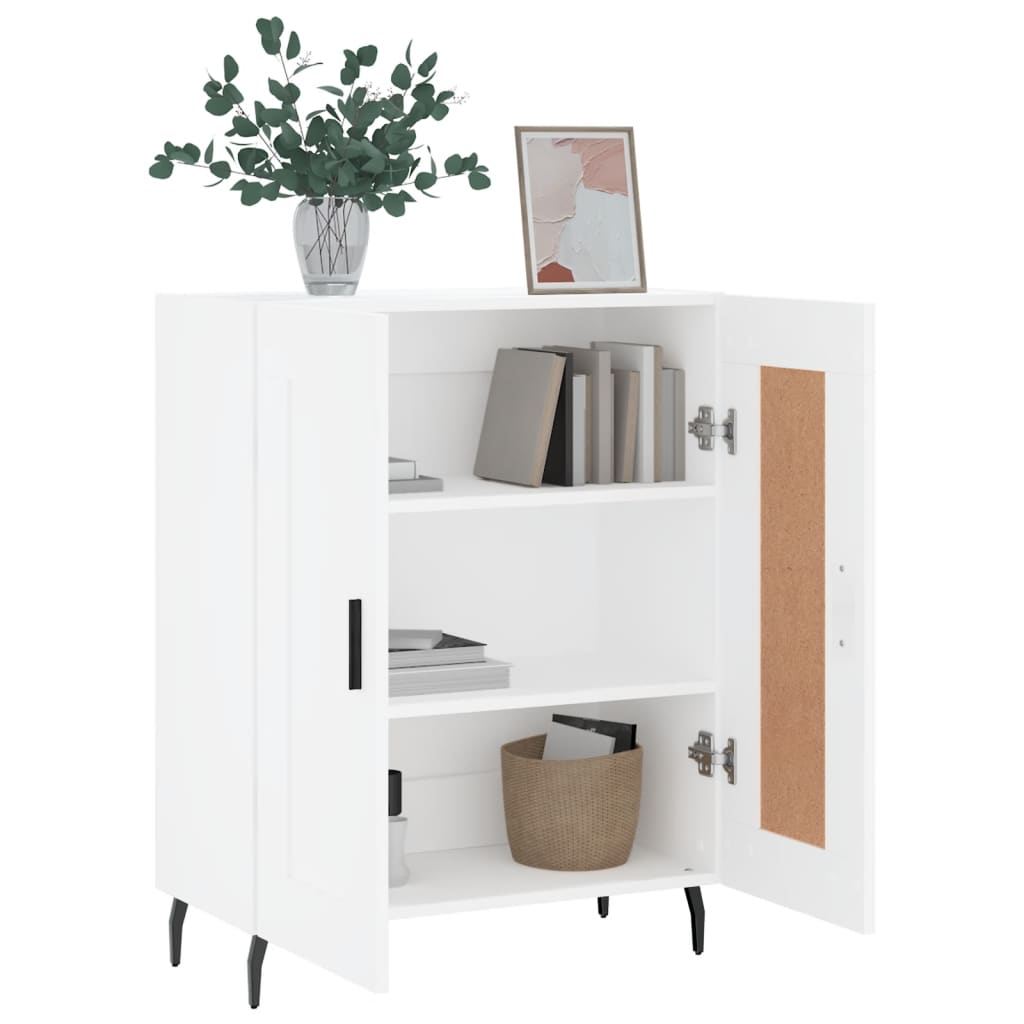 Buffet blanc 69,5x34x90 cm bois d'ingénierie - XIOS