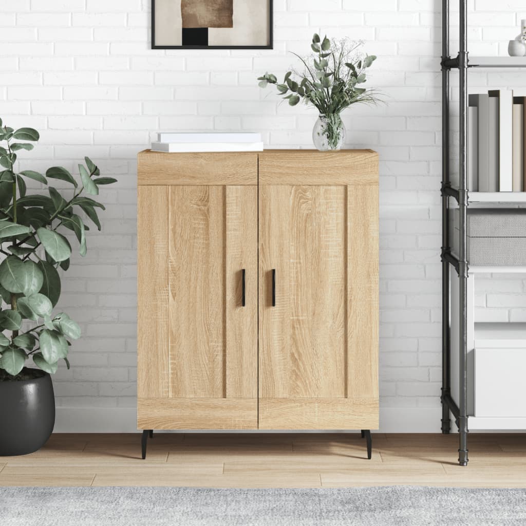 Buffet chêne sonoma 69,5x34x90 cm bois d'ingénierie - XIOS