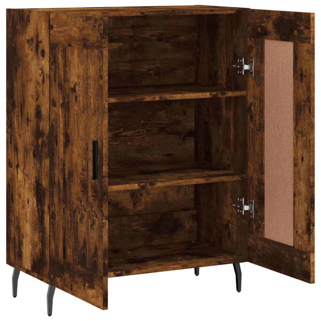 Buffet chêne fumé 69,5x34x90 cm bois d'ingénierie - XIOS