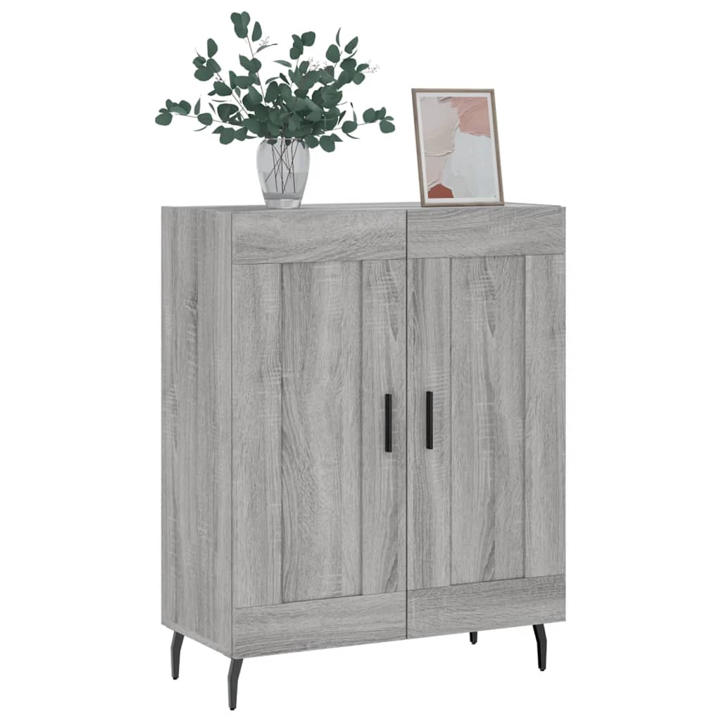Buffet sonoma gris 69,5x34x90 cm bois d'ingénierie - XIOS