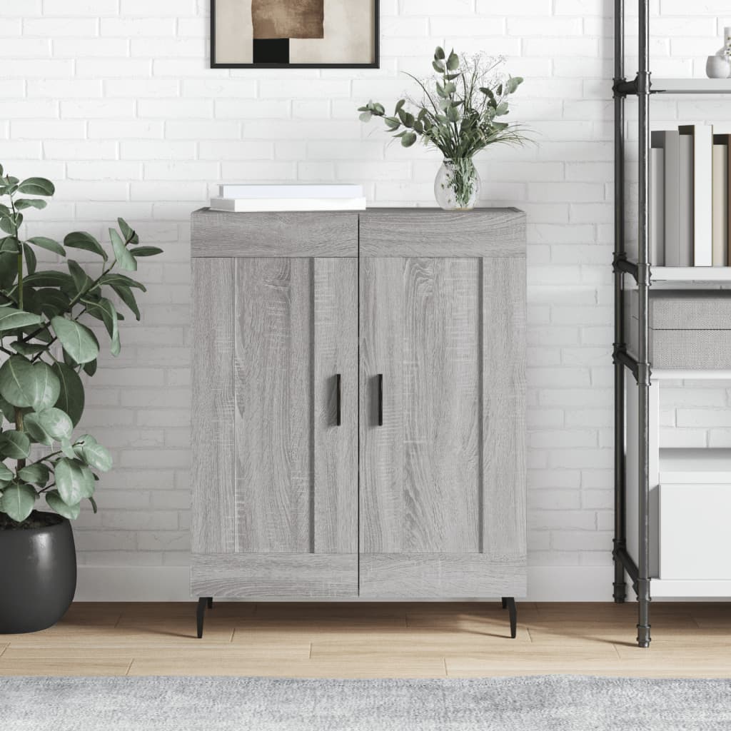 Buffet sonoma gris 69,5x34x90 cm bois d'ingénierie - XIOS