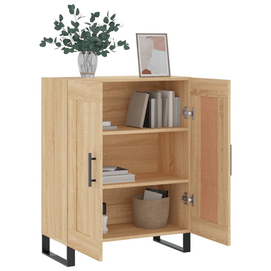Buffet chêne sonoma 69,5x34x90 cm bois d'ingénierie - XIOS