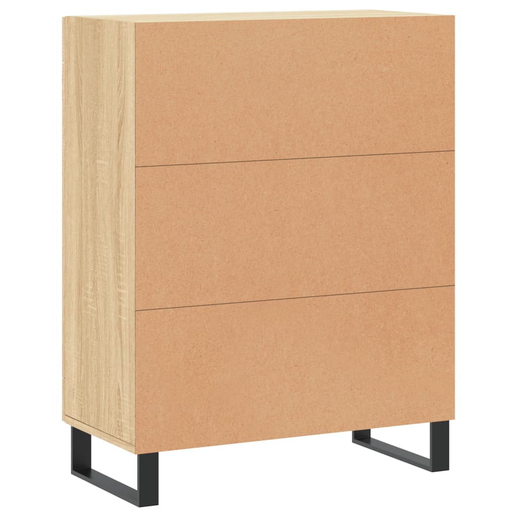 Buffet chêne sonoma 69,5x34x90 cm bois d'ingénierie - XIOS