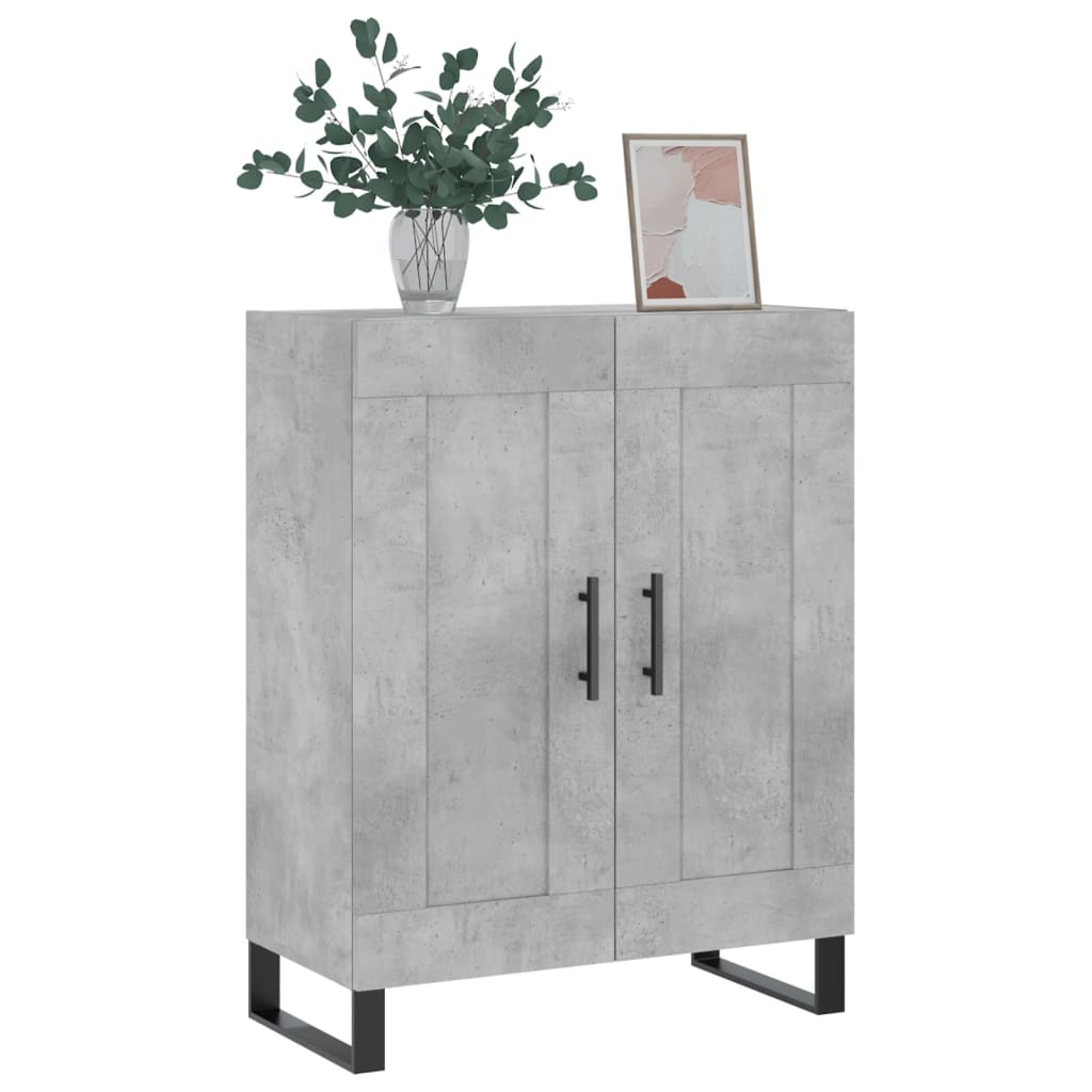 Buffet gris béton 69,5x34x90 cm bois d'ingénierie - XIOS