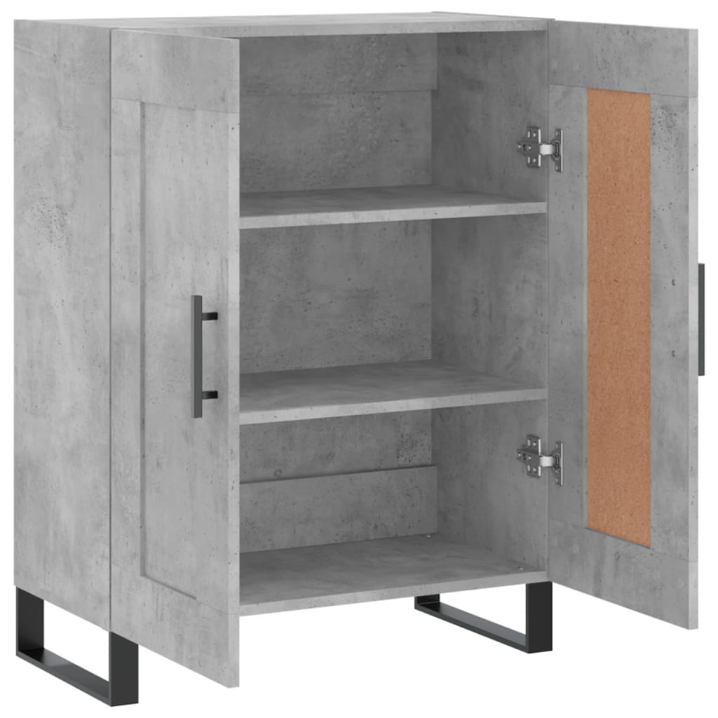 Buffet gris béton 69,5x34x90 cm bois d'ingénierie - XIOS