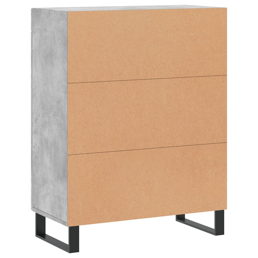 Buffet gris béton 69,5x34x90 cm bois d'ingénierie - XIOS