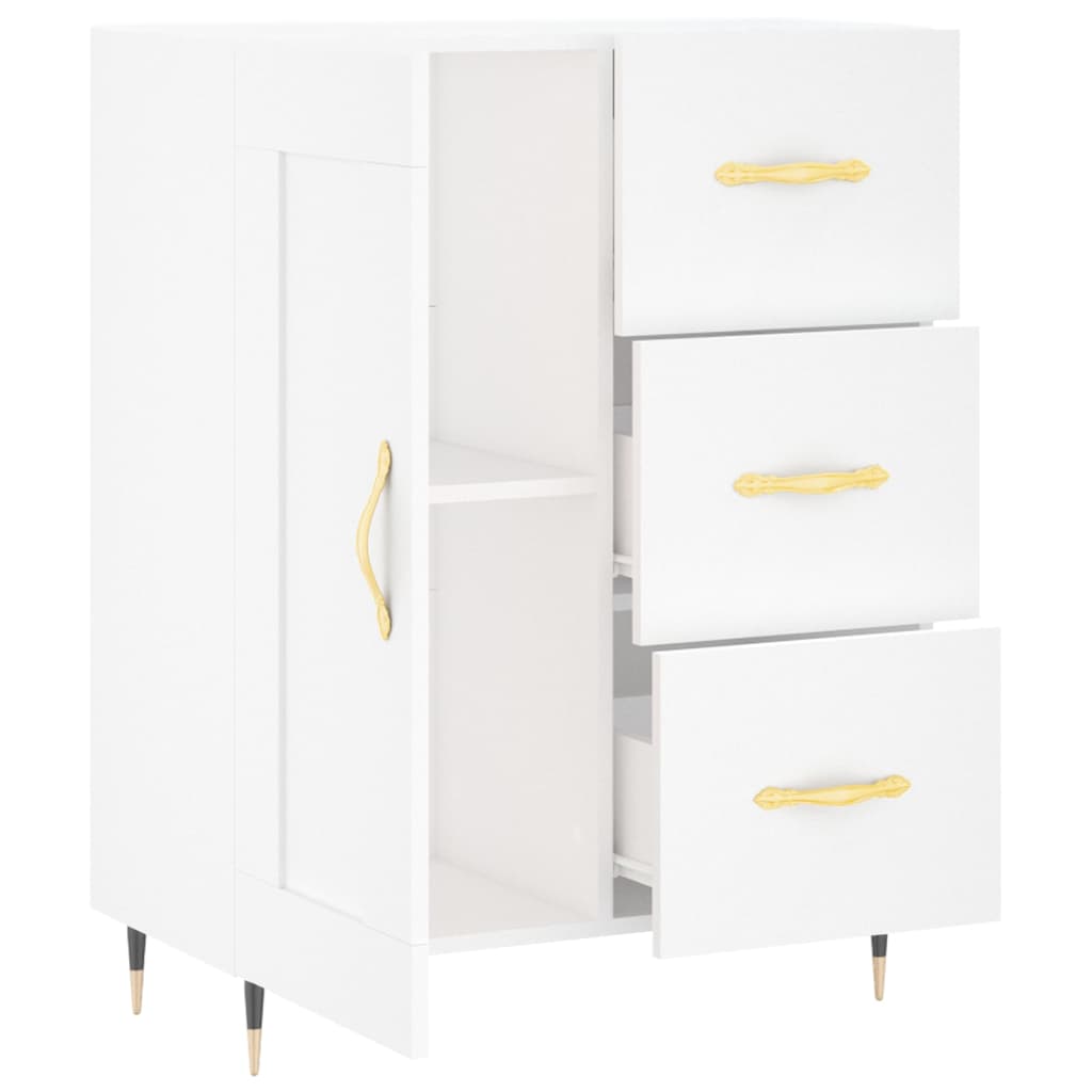 Buffet blanc 69,5x34x90 cm bois d'ingénierie - XIOS