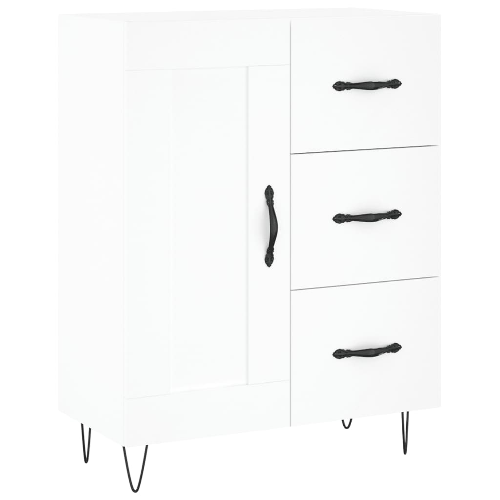 Buffet blanc 69,5x34x90 cm bois d'ingénierie - XIOS