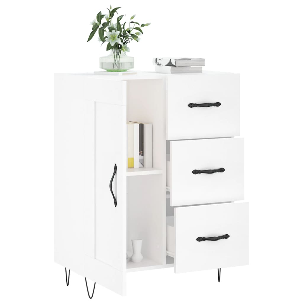 Buffet blanc 69,5x34x90 cm bois d'ingénierie - XIOS