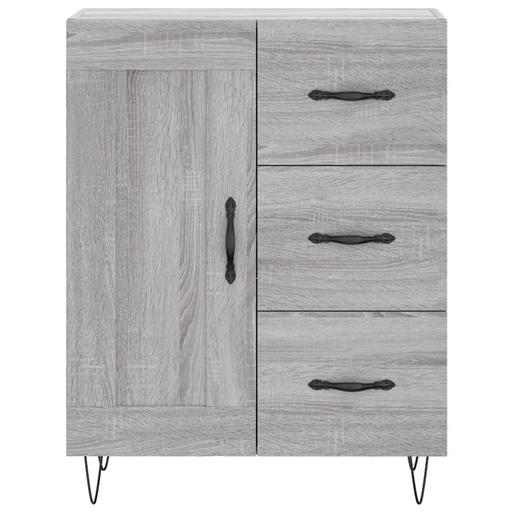 Buffet sonoma gris 69,5x34x90 cm bois d'ingénierie - XIOS