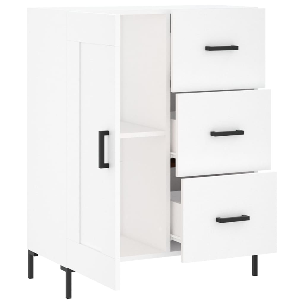 Buffet blanc 69,5x34x90 cm bois d'ingénierie - XIOS