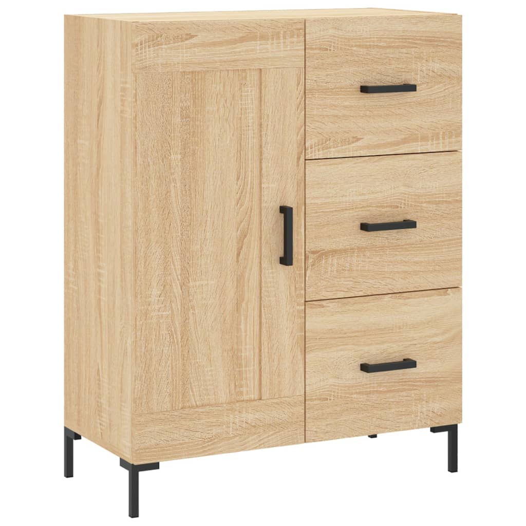 Buffet chêne sonoma 69,5x34x90 cm bois d'ingénierie - XIOS