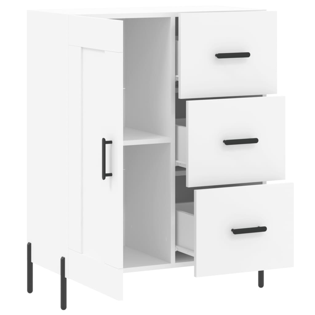 Buffet blanc 69,5x34x90 cm bois d'ingénierie - XIOS