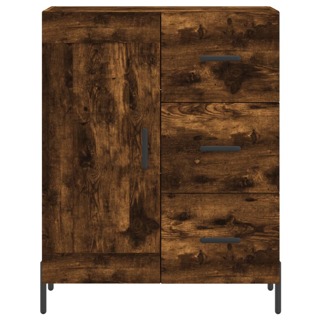 Buffet chêne fumé 69,5x34x90 cm bois d'ingénierie - XIOS