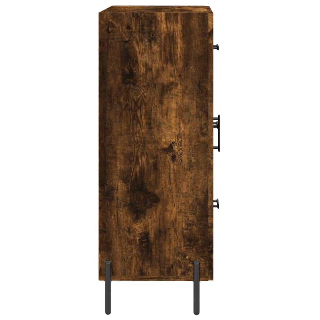 Buffet chêne fumé 69,5x34x90 cm bois d'ingénierie - XIOS