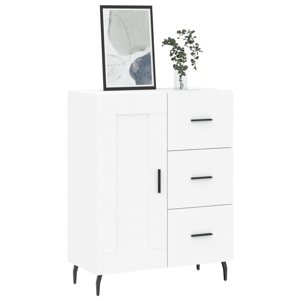Buffet blanc 69,5x34x90 cm bois d'ingénierie - XIOS
