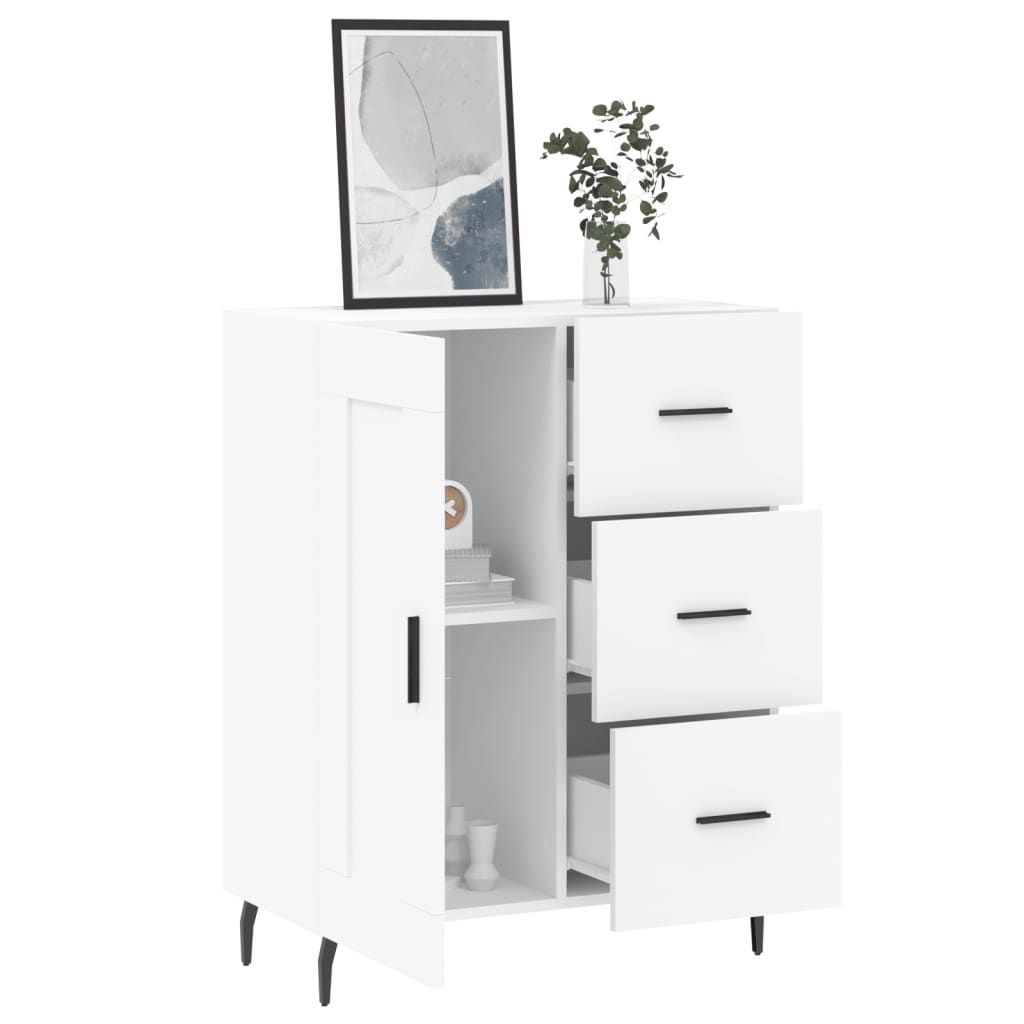 Buffet blanc 69,5x34x90 cm bois d'ingénierie - XIOS