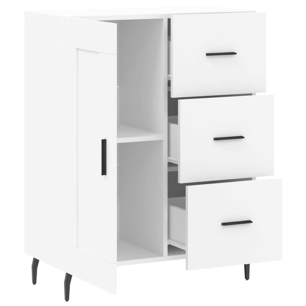 Buffet blanc 69,5x34x90 cm bois d'ingénierie - XIOS