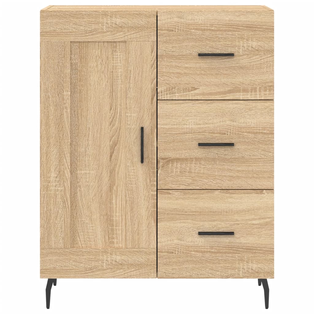 Buffet chêne sonoma 69,5x34x90 cm bois d'ingénierie - XIOS