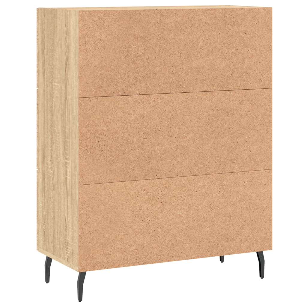 Buffet chêne sonoma 69,5x34x90 cm bois d'ingénierie - XIOS