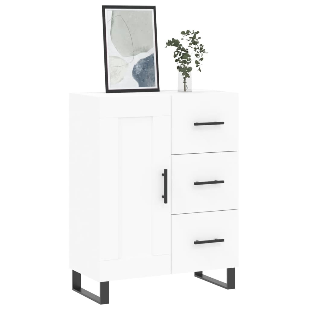 Buffet blanc 69,5x34x90 cm bois d'ingénierie - XIOS