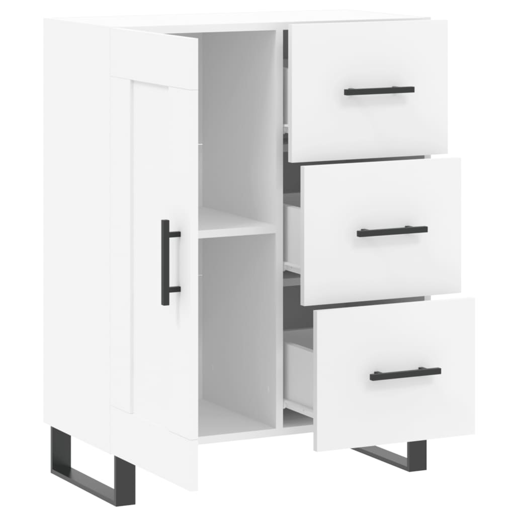 Buffet blanc 69,5x34x90 cm bois d'ingénierie - XIOS