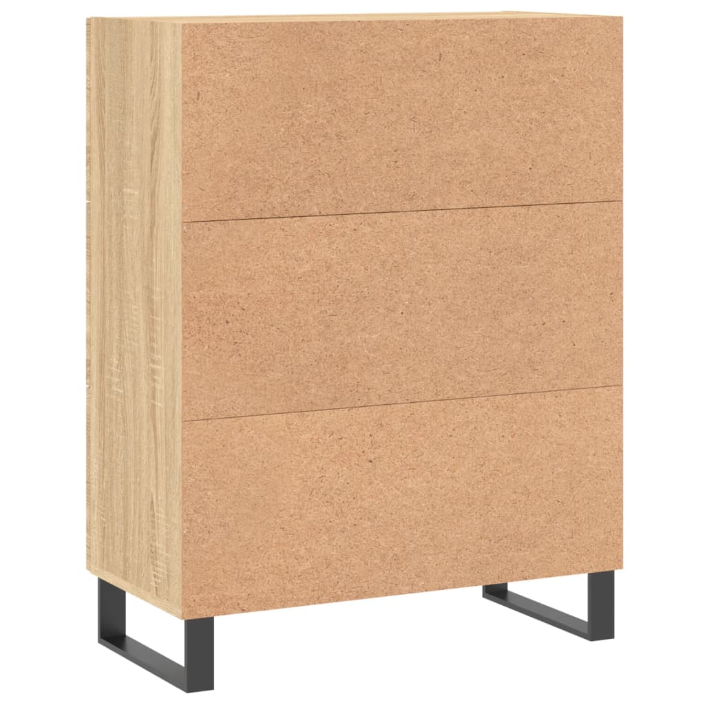 Buffet chêne sonoma 69,5x34x90 cm bois d'ingénierie - XIOS