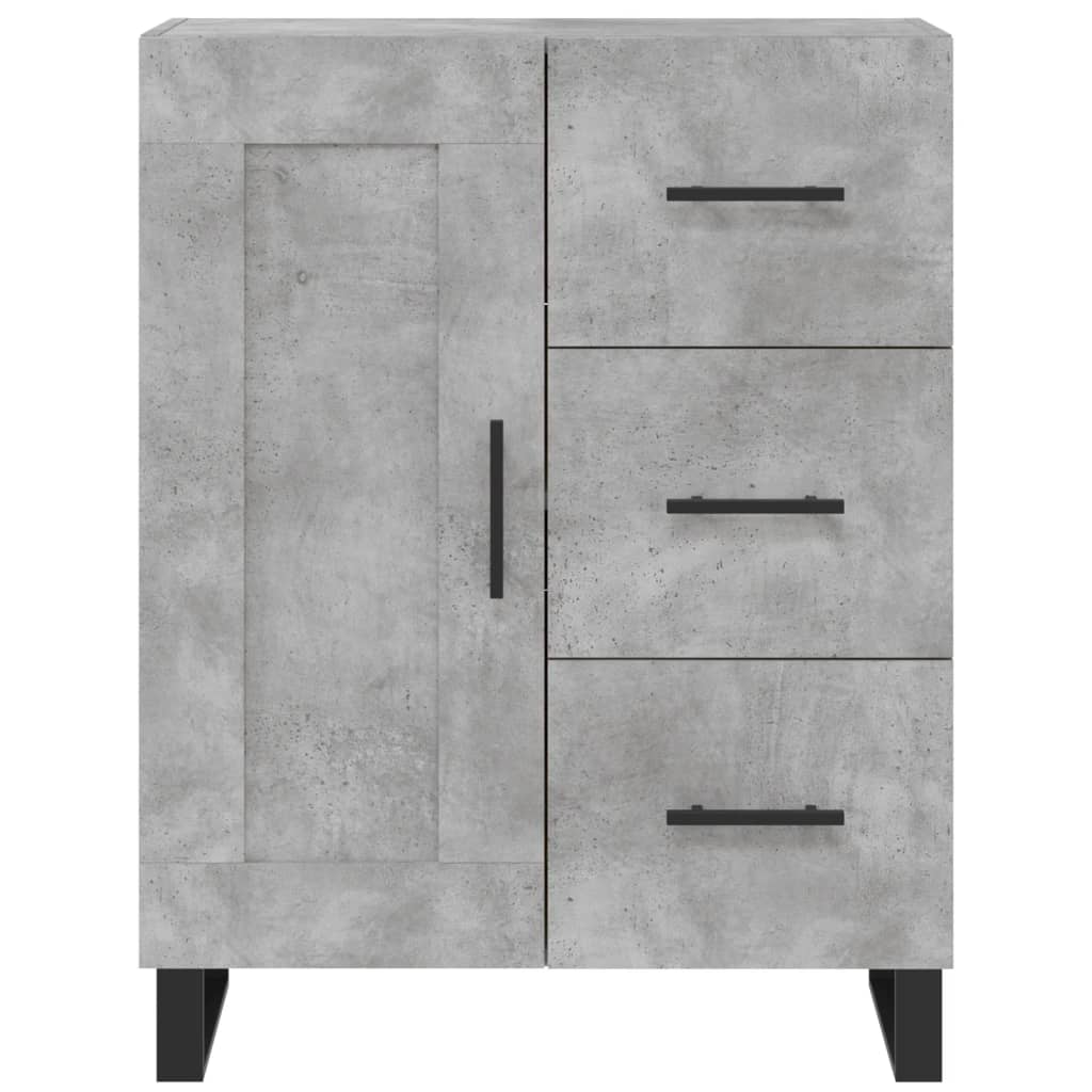 Buffet gris béton 69,5x34x90 cm bois d'ingénierie - XIOS