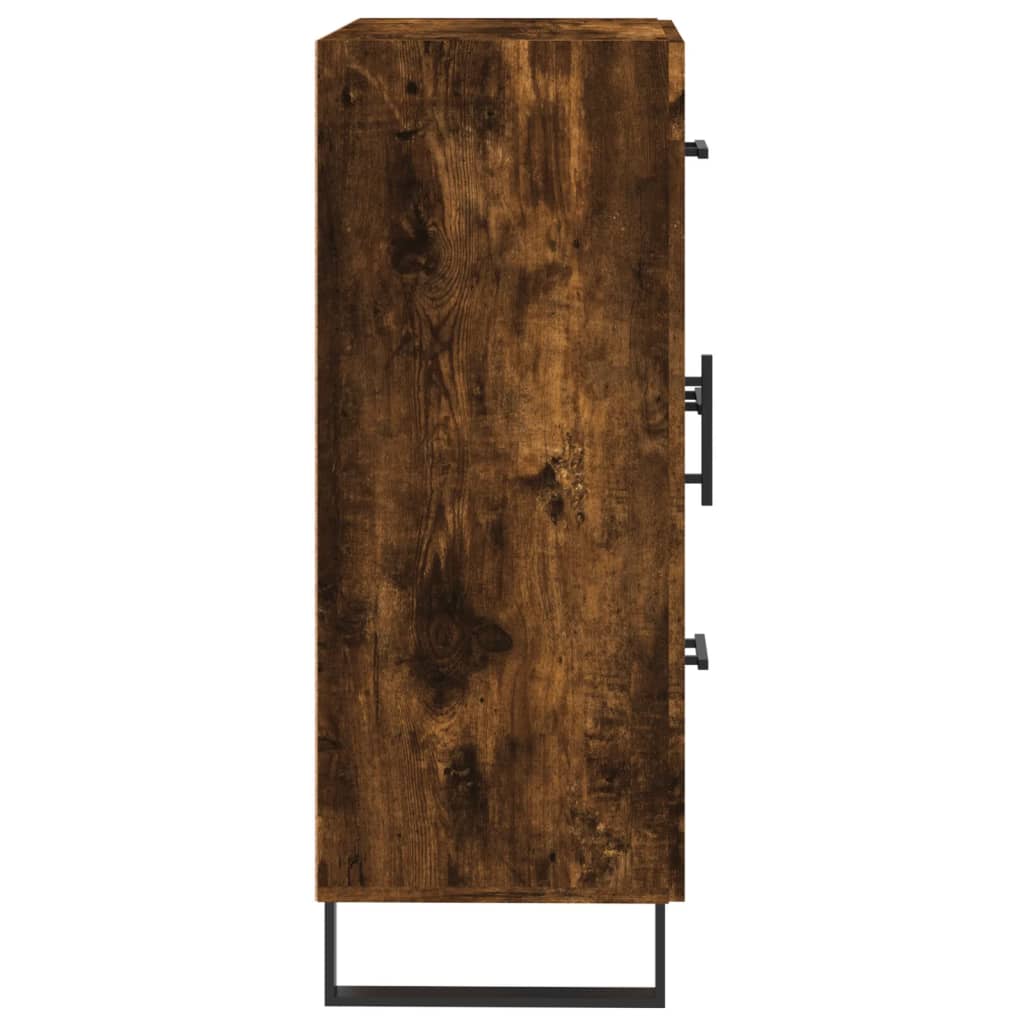 Buffet chêne fumé 69,5x34x90 cm bois d'ingénierie - XIOS