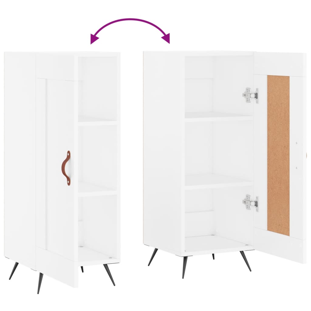 Buffet blanc 34,5x34x90 cm bois d'ingénierie - XIOS