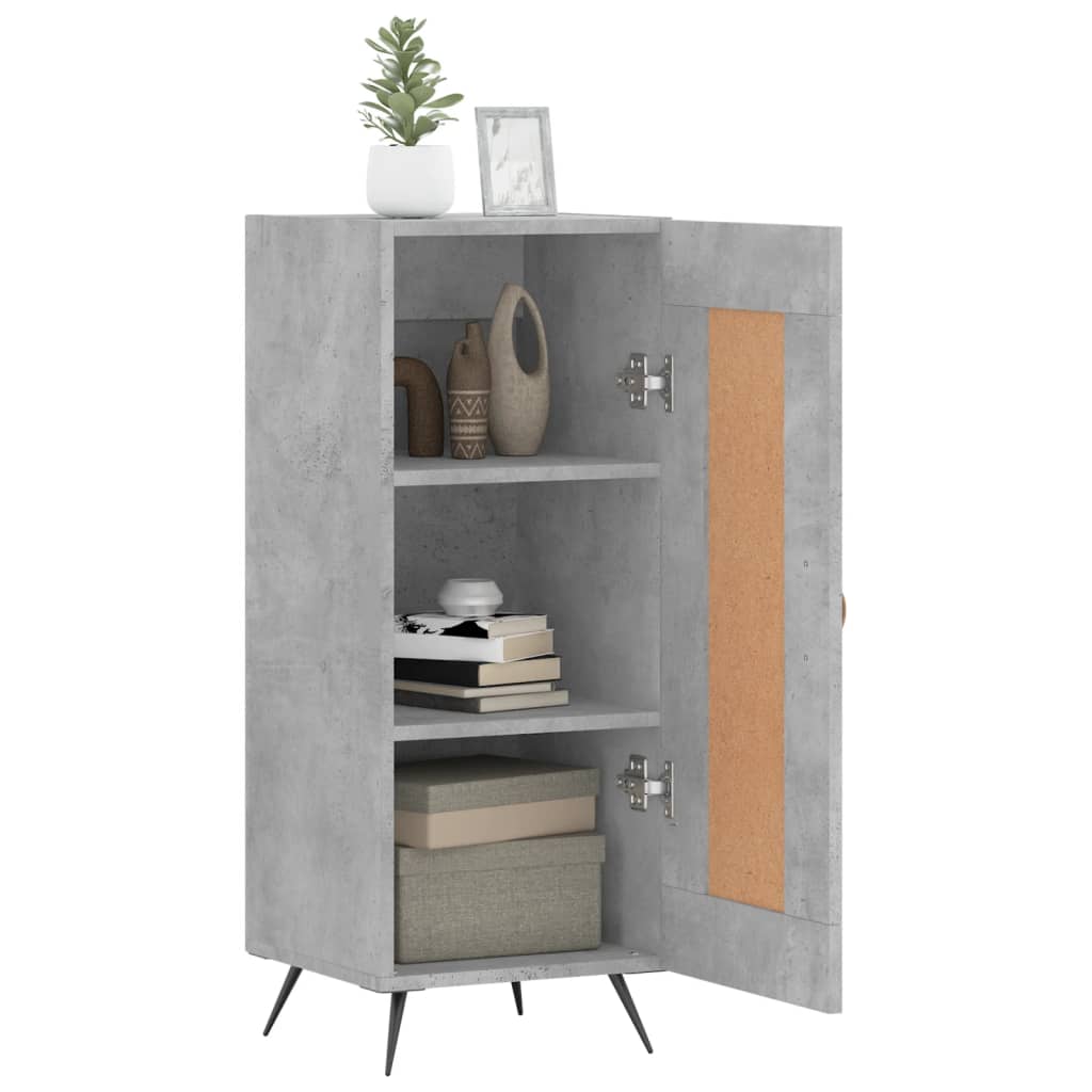 Buffet Gris béton 34,5x34x90 cm Bois d'ingénierie - XIOS