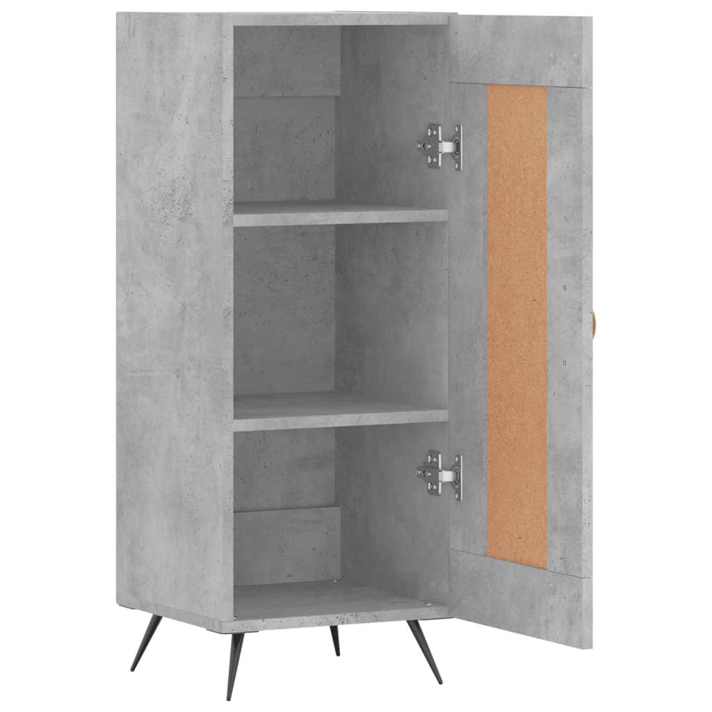 Buffet Gris béton 34,5x34x90 cm Bois d'ingénierie - XIOS