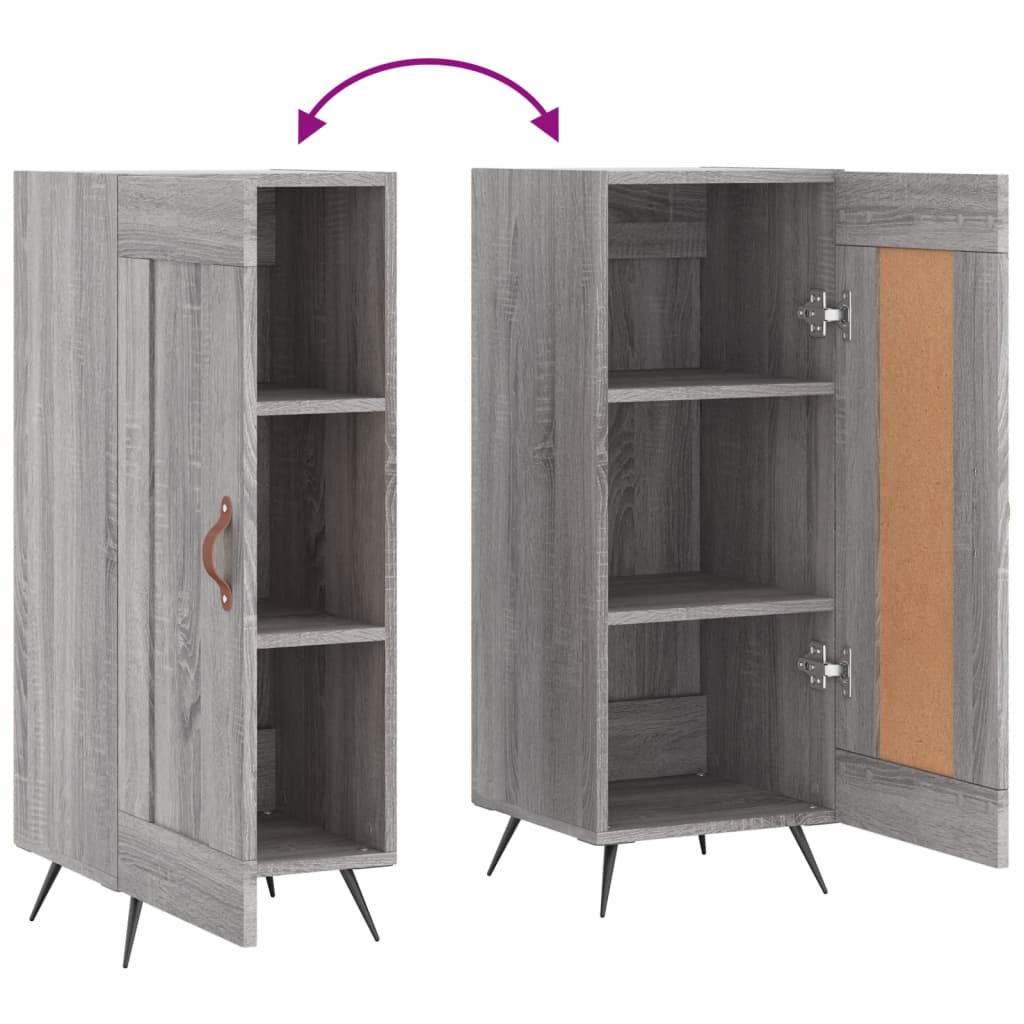 Buffet Sonoma gris 34,5x34x90 cm Bois d'ingénierie - XIOS
