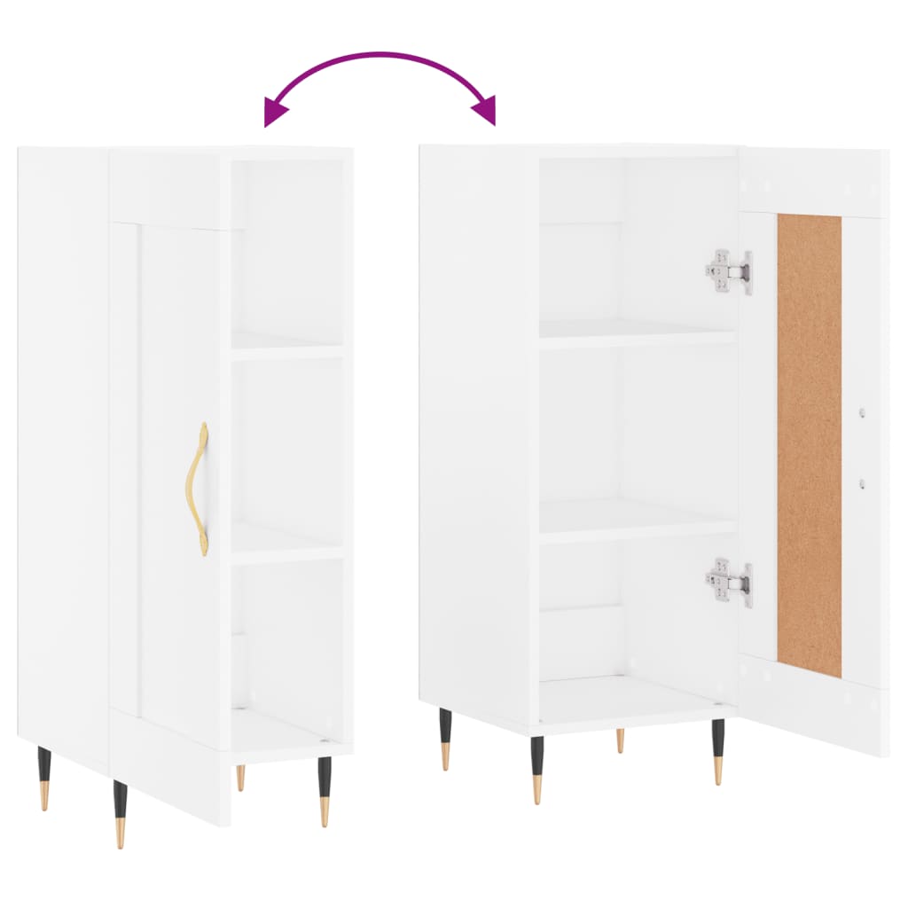 Buffet blanc 34,5x34x90 cm bois d'ingénierie - XIOS