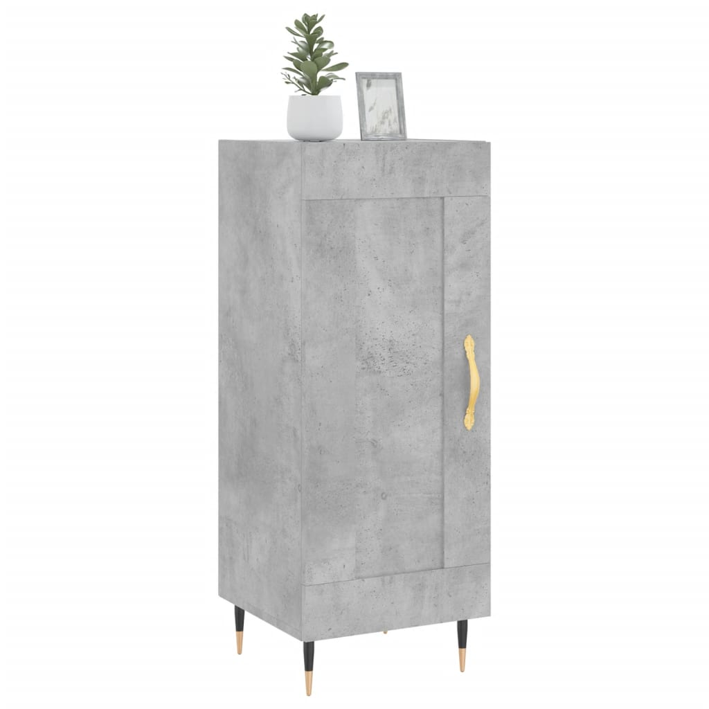 Buffet Gris béton 34,5x34x90 cm Bois d'ingénierie - XIOS