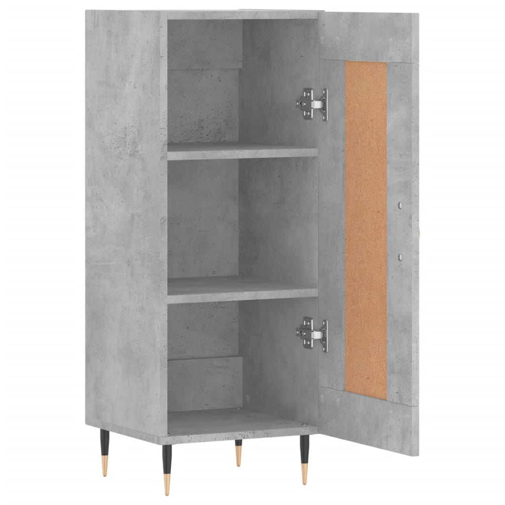 Buffet Gris béton 34,5x34x90 cm Bois d'ingénierie - XIOS