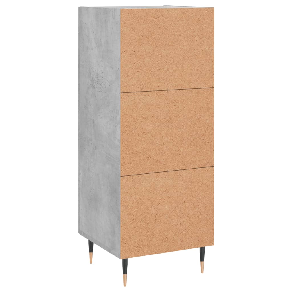 Buffet Gris béton 34,5x34x90 cm Bois d'ingénierie - XIOS