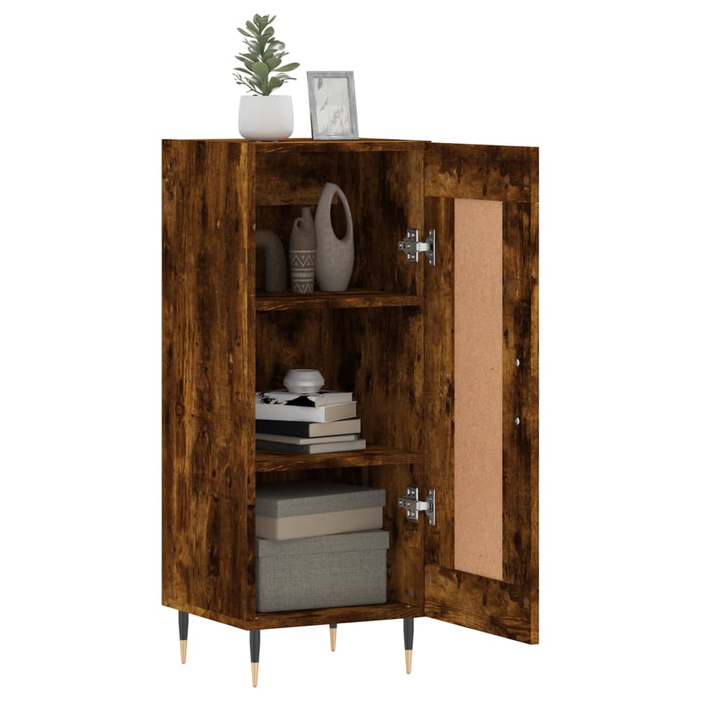Buffet Chêne fumé 34,5x34x90 cm Bois d'ingénierie - XIOS