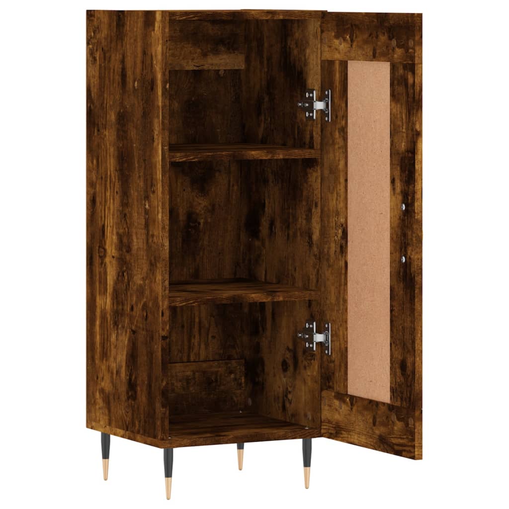 Buffet Chêne fumé 34,5x34x90 cm Bois d'ingénierie - XIOS