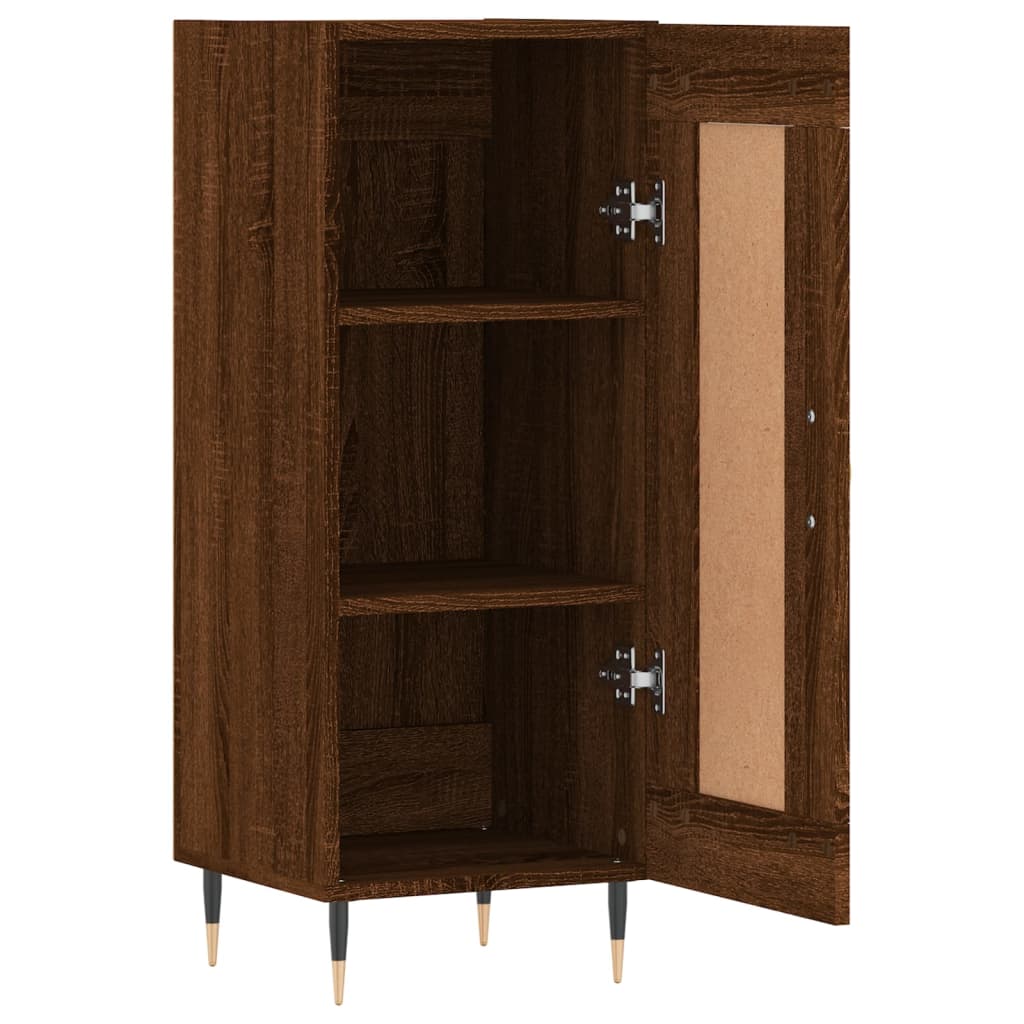 Buffet Chêne marron 34,5x34x90 cm Bois d'ingénierie - XIOS
