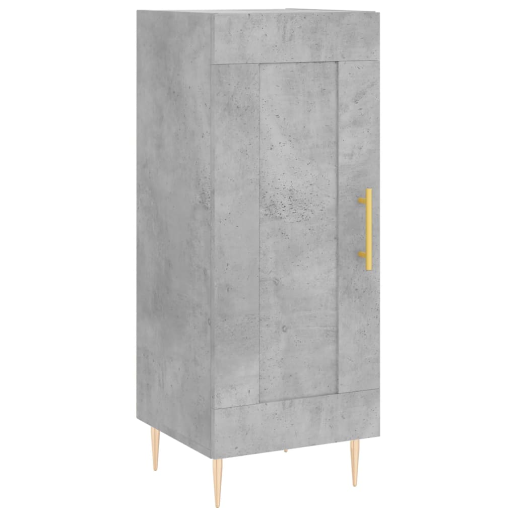 Buffet Gris béton 34,5x34x90 cm Bois d'ingénierie - XIOS