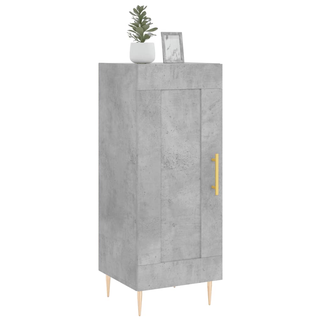 Buffet Gris béton 34,5x34x90 cm Bois d'ingénierie - XIOS