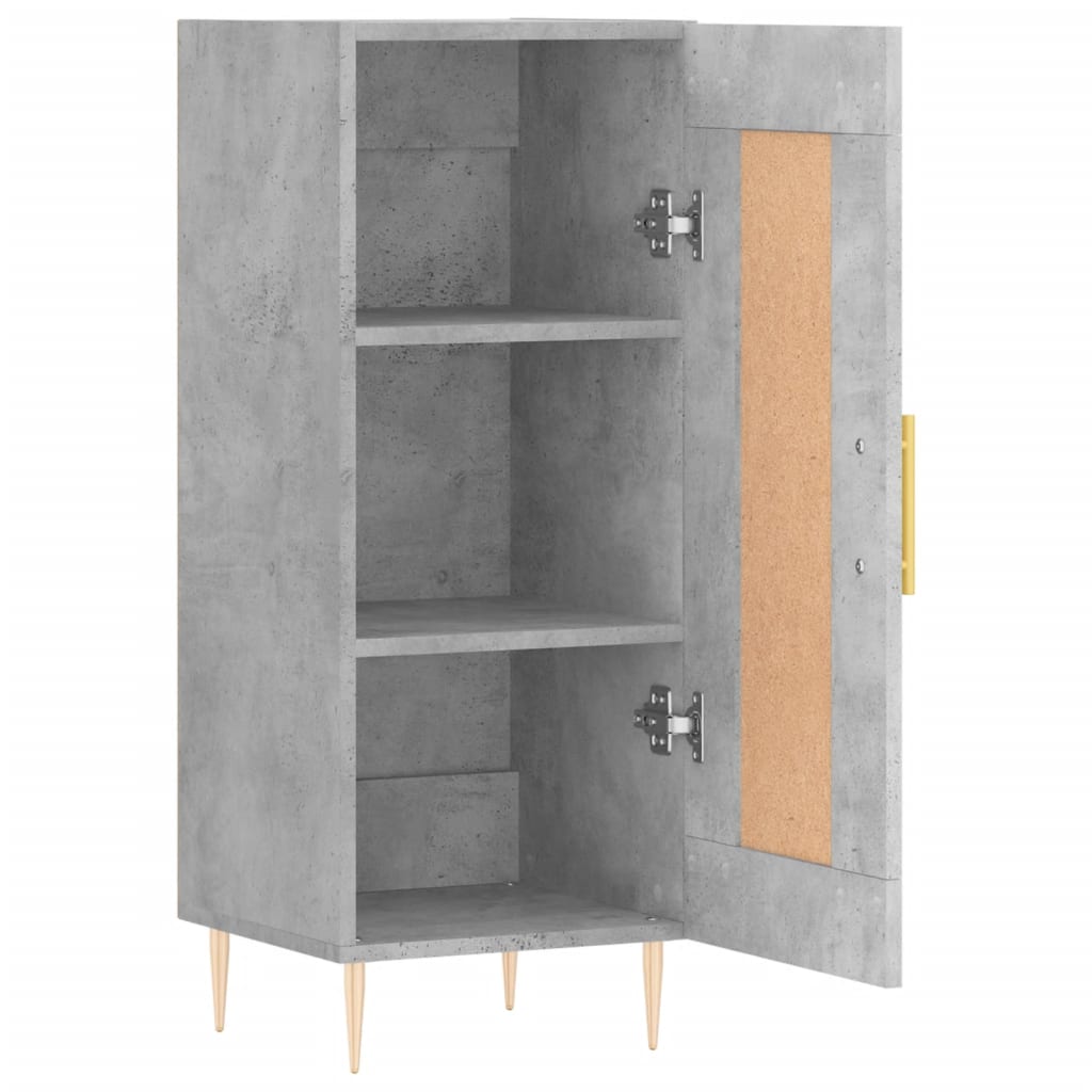 Buffet Gris béton 34,5x34x90 cm Bois d'ingénierie - XIOS