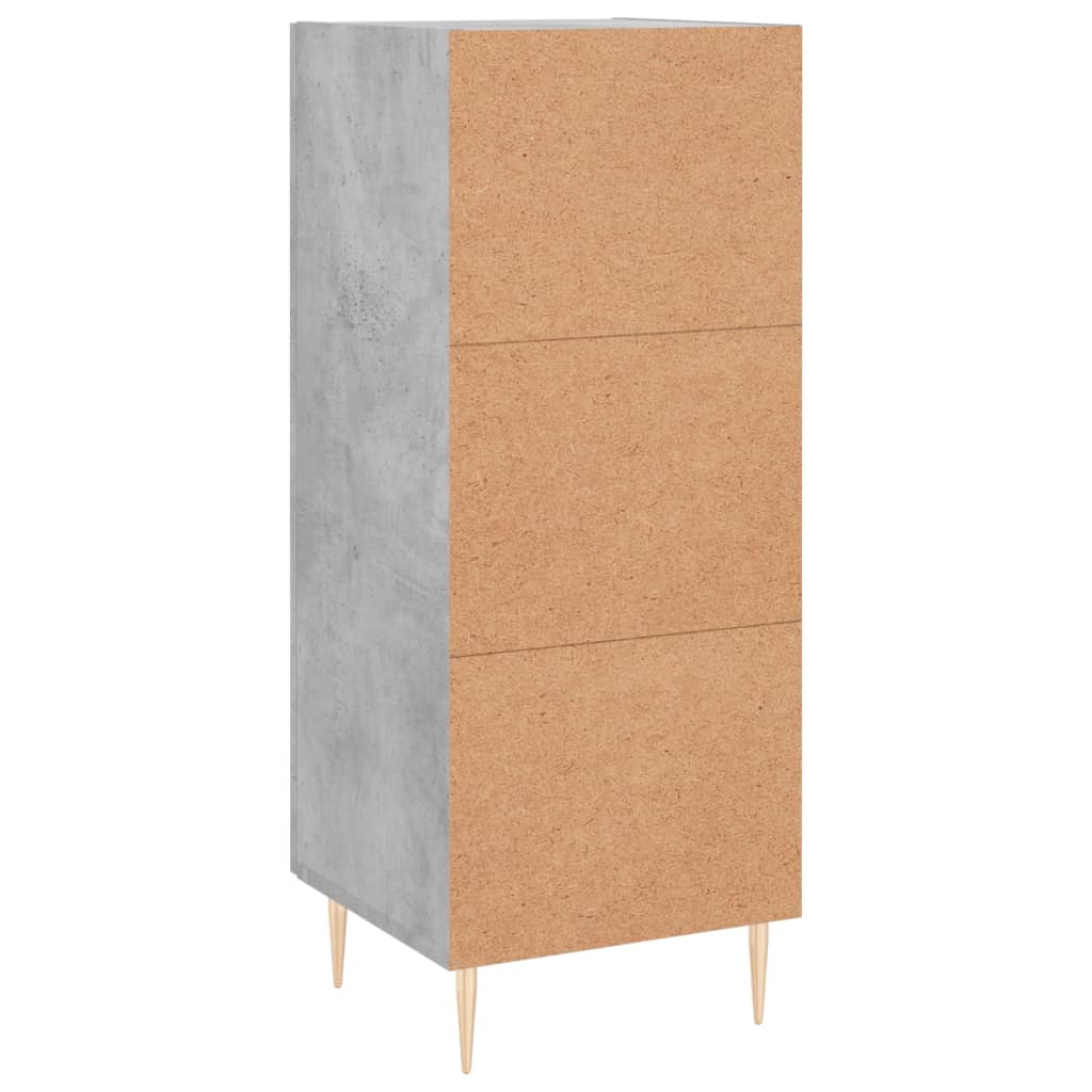 Buffet Gris béton 34,5x34x90 cm Bois d'ingénierie - XIOS